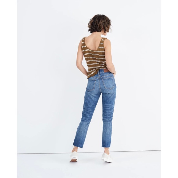Madewell The High Rise Slim Crop Boyjean Raw Hem Sz 29 - Picture 2 of 13
